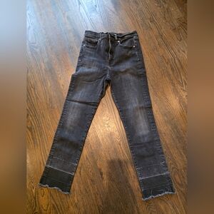 Veronica Beard High Rise Charcoal Denim Jeans